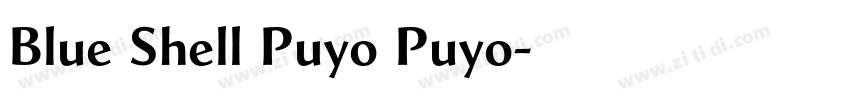 Blue Shell Puyo Puyo字体转换
